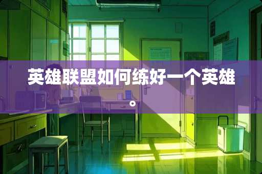 英雄联盟如何练好一个英雄。