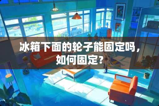 冰箱下面的轮子能固定吗，如何固定？