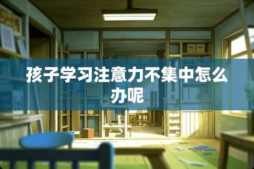 孩子学习注意力不集中怎么办呢