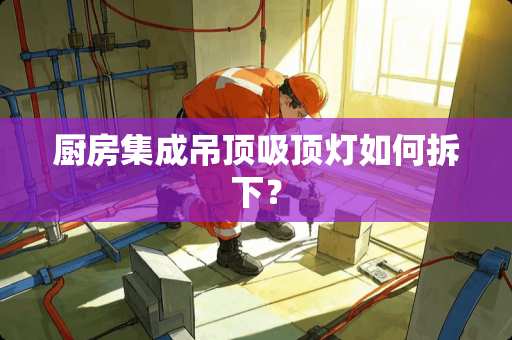 厨房集成吊顶吸顶灯如何拆下？