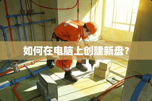 如何在电脑上创建新盘？