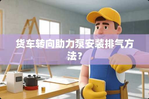 货车转向助力泵安装排气方法？