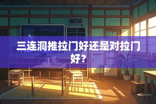 三连洞推拉门好还是对拉门好？