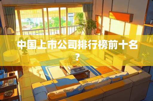 中国上市公司排行榜前十名？