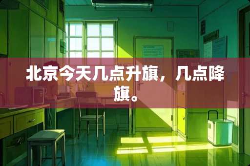 北京今天几点升旗，几点降旗。