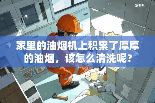 家里的油烟机上积累了厚厚的油烟，该怎么清洗呢？