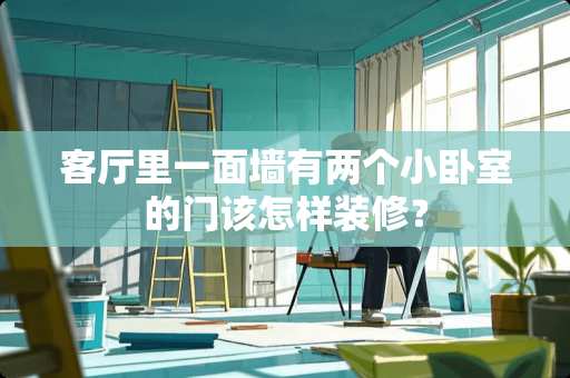 客厅里一面墙有两个小卧室的门该怎样装修？