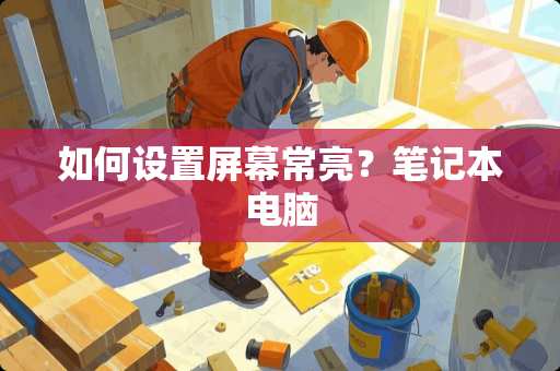 如何设置屏幕常亮？笔记本电脑