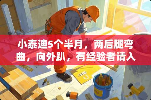 小泰迪5个半月，两后腿弯曲，向外趴，有经验者请入