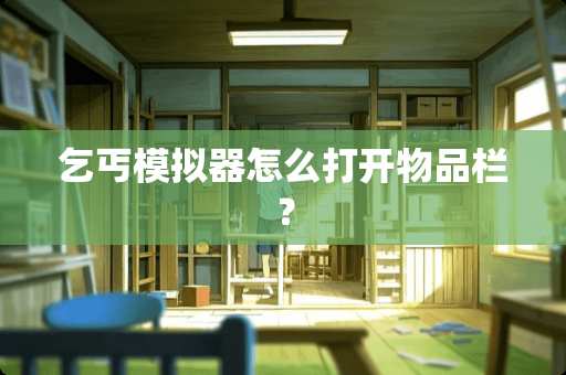 乞丐模拟器怎么打开物品栏？
