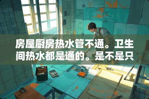 房屋厨房热水管不通。卫生间热水都是通的。是不是只能砸地砖检查重新铺热水管？