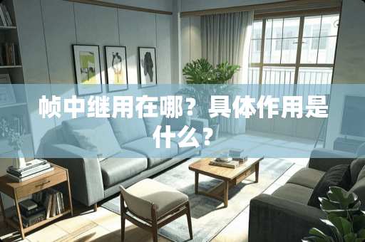 帧中继用在哪？具体作用是什么？