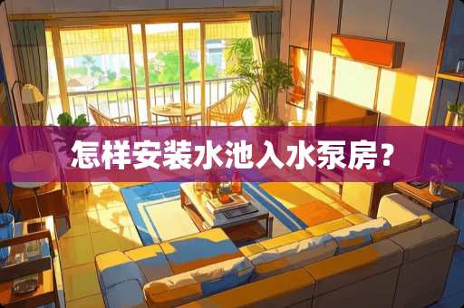 怎样安装水池入水泵房？