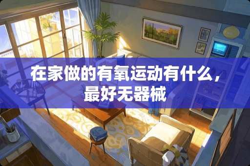 在家做的有氧运动有什么，最好无器械