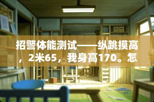 招警体能测试——纵跳摸高，2米65，我身高170。怎么练？