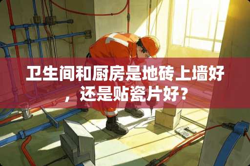 卫生间和厨房是地砖上墙好，还是贴瓷片好？