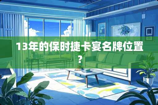 13年的保时捷卡宴名牌位置？