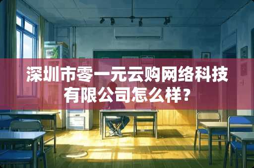 深圳市零一元云购网络科技有限公司怎么样？