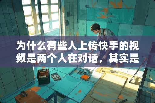 为什么有些人上传快手的视频是两个人在对话，其实是同一个人来的。用什么软件？