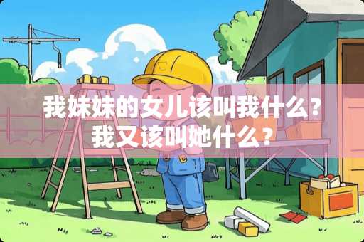 我妹妹的女儿该叫我什么？我又该叫她什么？