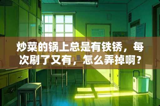 炒菜的锅上总是有铁锈，每次刷了又有，怎么弄掉啊？