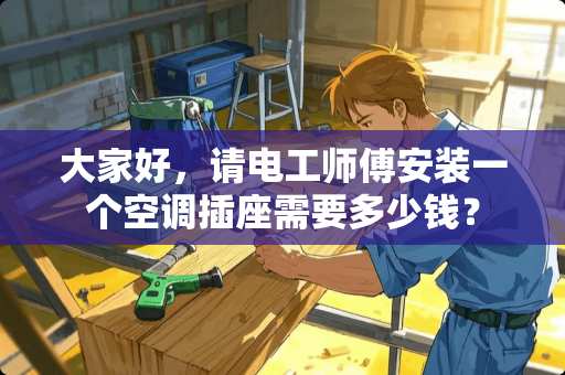 大家好，请电工师傅安装一个空调插座需要多少钱？