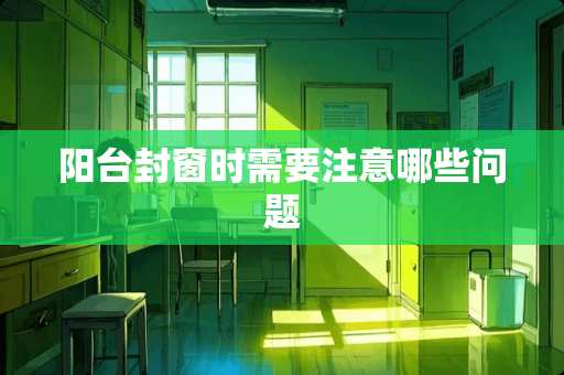 阳台封窗时需要注意哪些问题