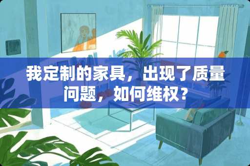 我定制的家具，出现了质量问题，如何**？