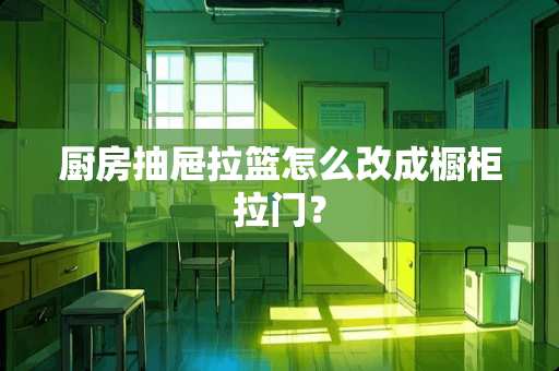 厨房抽屉拉篮怎么改成橱柜拉门？