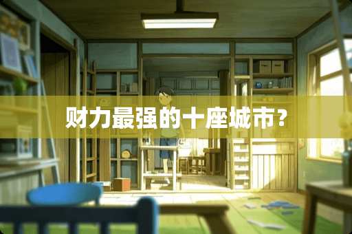 财力最强的十座城市？