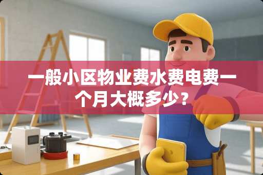 一般小区物业费水费电费一个月大概多少？