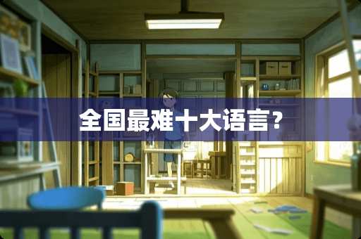 全国最难十大语言？