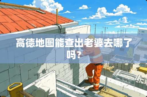 高德地图能查出老婆去哪了吗? 高德地图能查出老婆去哪了吗?