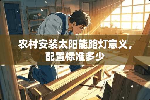 农村安装太阳能路灯意义，配置标准多少