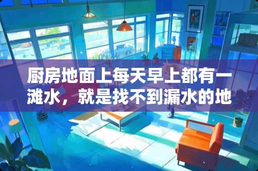 厨房地面上每天早上都有一滩水，就是找不到漏水的地方？