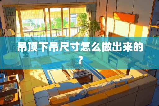 吊顶下吊尺寸怎么做出来的？