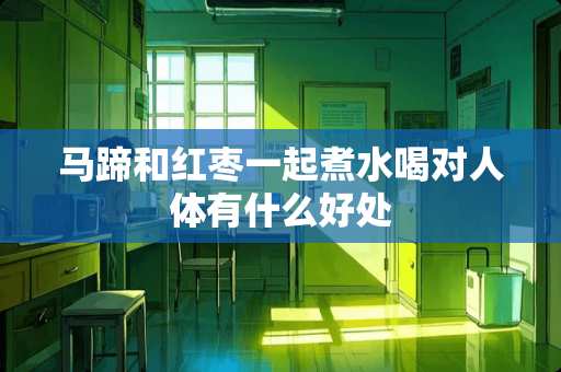 马蹄和红枣一起煮水喝对人体有什么好处