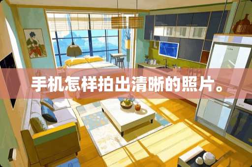 手机怎样拍出清晰的照片。