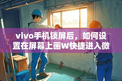 vivo手机锁屏后，如何设置在屏幕上画W快捷进入微信？