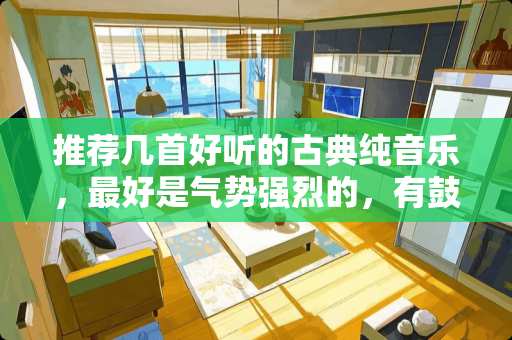 推荐几首好听的古典纯音乐，最好是气势强烈的，有鼓声的~