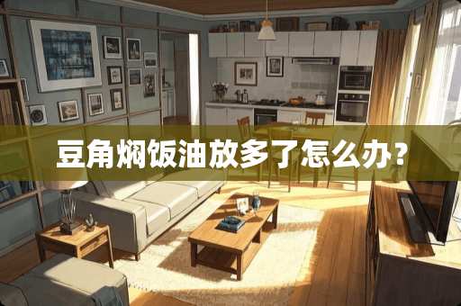 豆角焖饭油放多了怎么办？