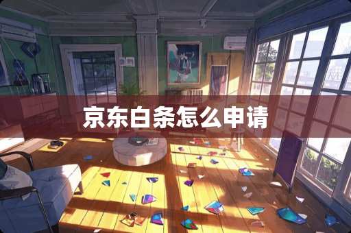 京东白条怎么申请