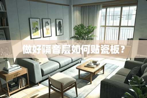 做好隔音层如何贴瓷板？