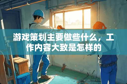 游戏策划主要做些什么，工作内容大致是怎样的