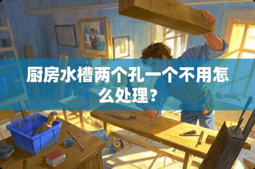 厨房水槽两个孔一个不用怎么处理？