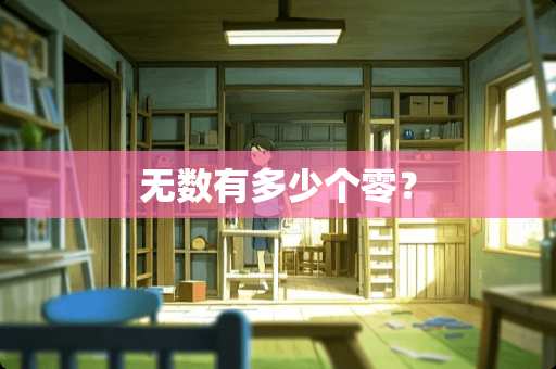 无数有多少个零？