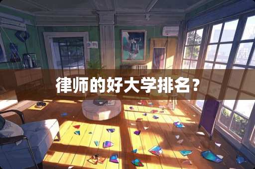 律师的好大学排名？