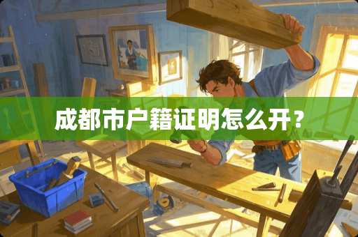 成都市户籍证明怎么开？