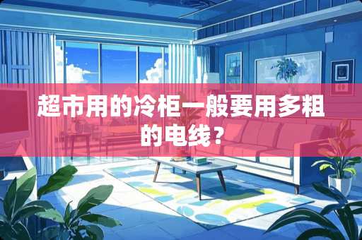 超市用的冷柜一般要用多粗的电线？