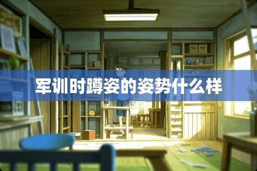军训时蹲姿的姿势什么样